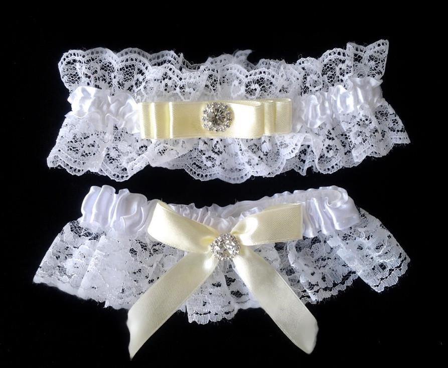 Wedding accessories 2 pcs garter sunflowers