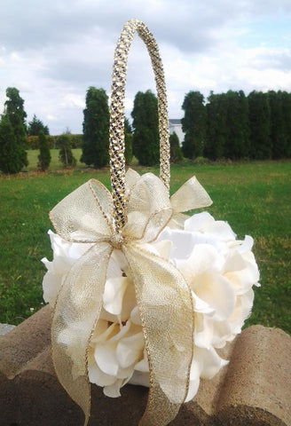 Wedding accessories flower girl basket