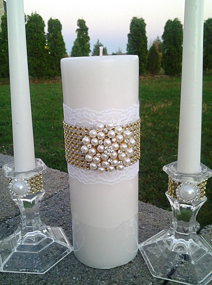 Wedding accessories unity candle set