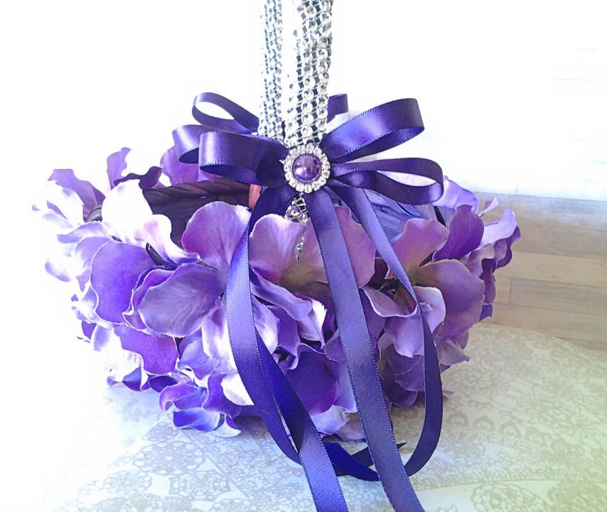 Wedding accessories flower girl basket sunflower