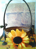 Wedding accessories flower girl basket sunflower