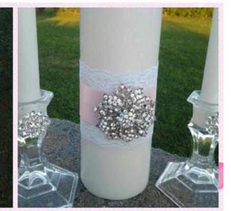 Wedding accessories unity candle set