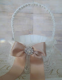 Wedding accessories flower girl basket