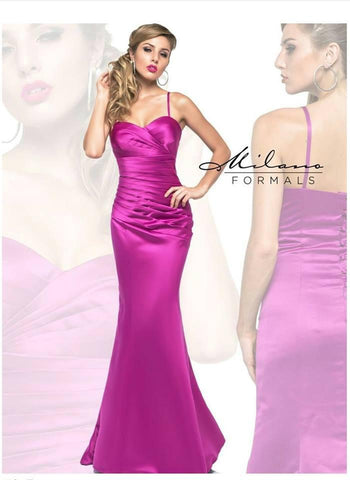 Chiffon lace long bridesmaid dress.