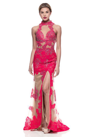 Prom & Evening Lace Jersey Beaded Dresses