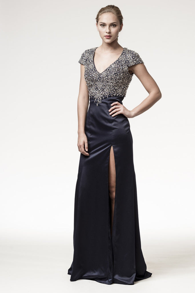 Mother Of The Bride Lace satin chiffon Long Gown Dress.
