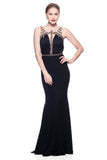Prom & Evenning Lace Jersey Beaded Dresses