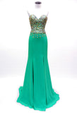 Prom & Evenning Lace Jersey Beaded Dresses