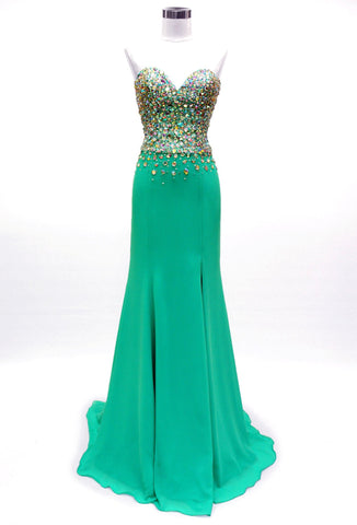 Prom & Evenning Lace Jersey Beaded Dresses