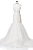 Wedding dress lace SLEEVELESS, HIGH NECK, MERMAID
