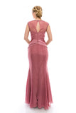 Mother Of The Bride Lace satin chiffon Long Gown Dress.