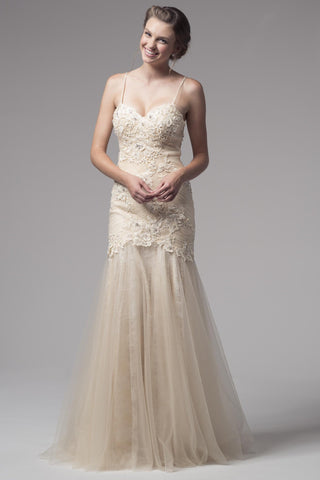 Prom & Evenning Lace Jersey Beaded Dresses