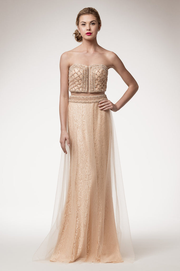 Prom & Evenning Lace Jersey Beaded Dresses