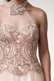 Prom & Evening Lace Beaded Dress