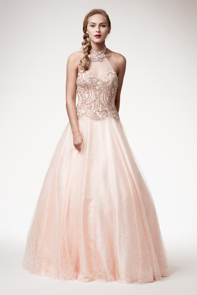 Prom & Evening Lace Beaded Dress