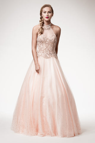 Prom & Evening Lace Beaded Dress