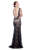 Prom & Evenning Lace Jersey Beaded Dresses