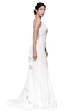 Wedding dress BATEAU NECK, SLEEVELESS, TRUMPET