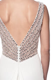 Wedding dress BATEAU NECK, SLEEVELESS, TRUMPET
