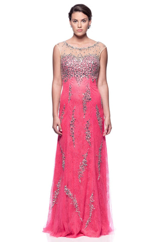 Prom & Evenning Lace Jersey Beaded Dresses