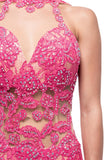 Prom & Evenning Lace Jersey Beaded Dresses
