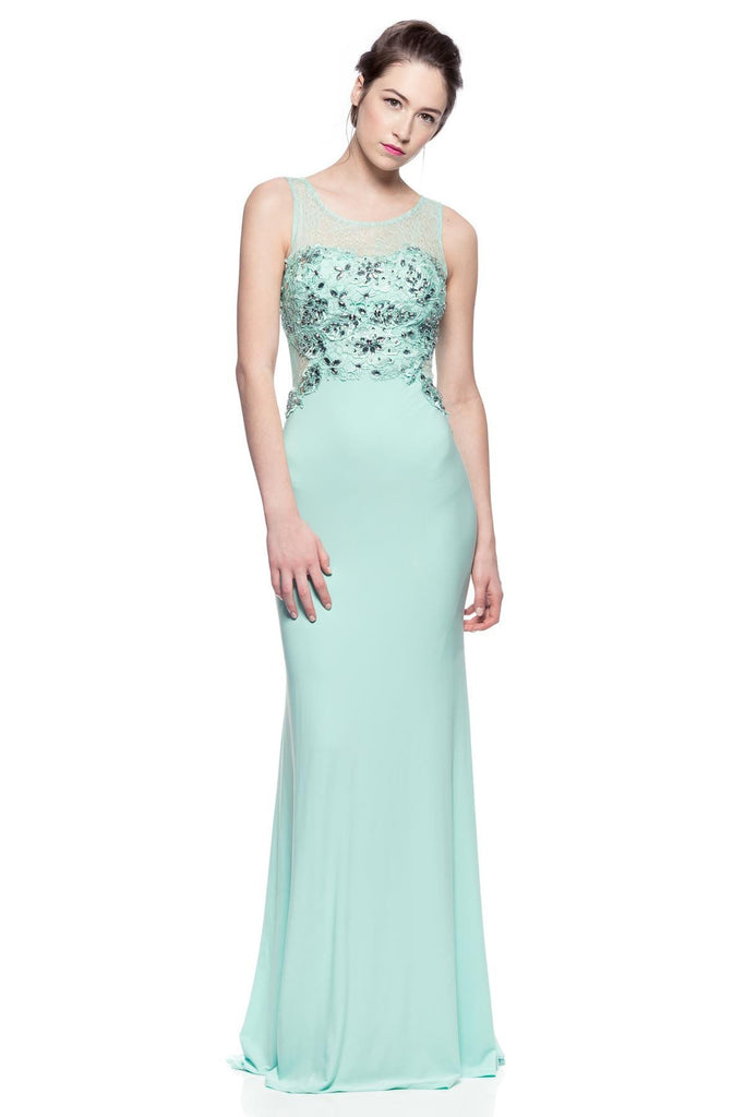Prom & Evenning Lace Jersey Beaded Dresses