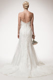 Wedding dress lace STRAPLESS, SWEETHEART, TRUMPET