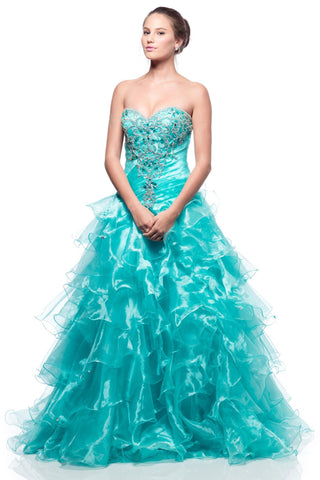 Beautiful quinceanera, sweet 16, engagement ball gown dress 