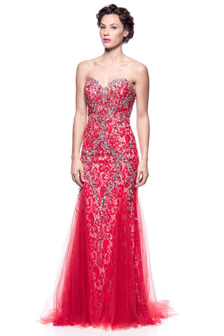 Prom & Evenning Lace Jersey Beaded Dresses