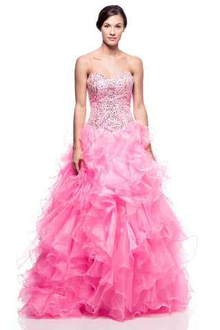 Quinceanera, sweet 16, engagement ball gown dress