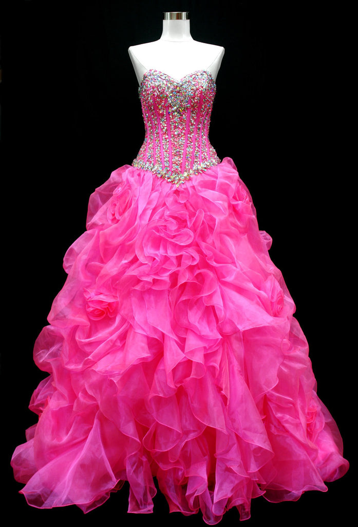 Quinceanera, sweet 16, engagement ball gown dress STRAPLESS, SWEETHEART, BALL GOWN
