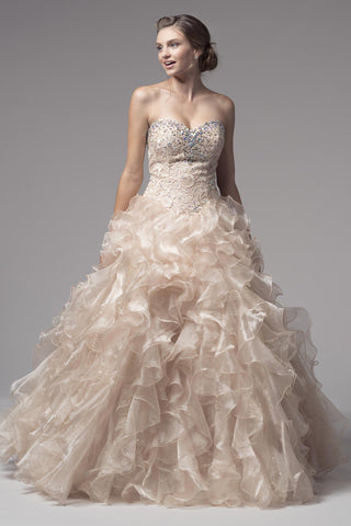 Quinceanera, sweet 16, engagement ball gown dress designer
