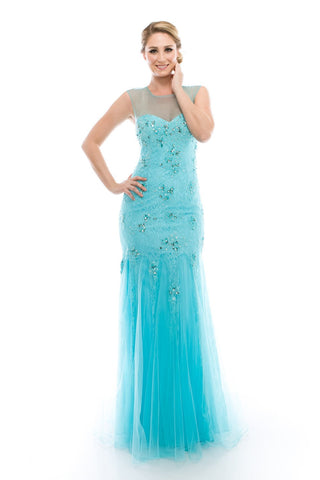 Prom & Evenning Lace Jersey Beaded Dresses
