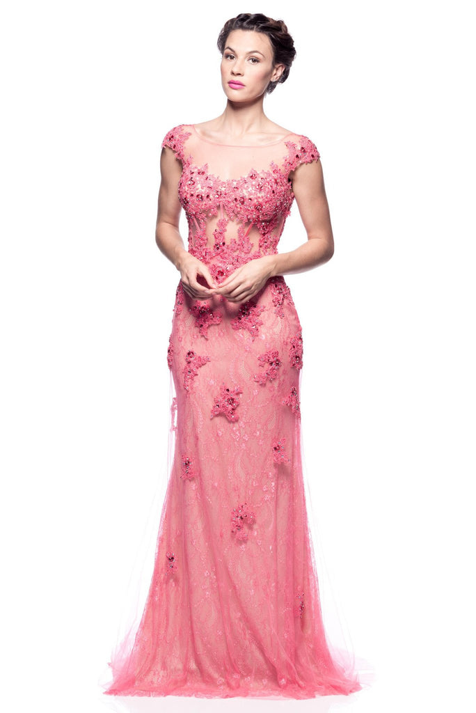 Prom & Evenning Lace Jersey Beaded Dresses
