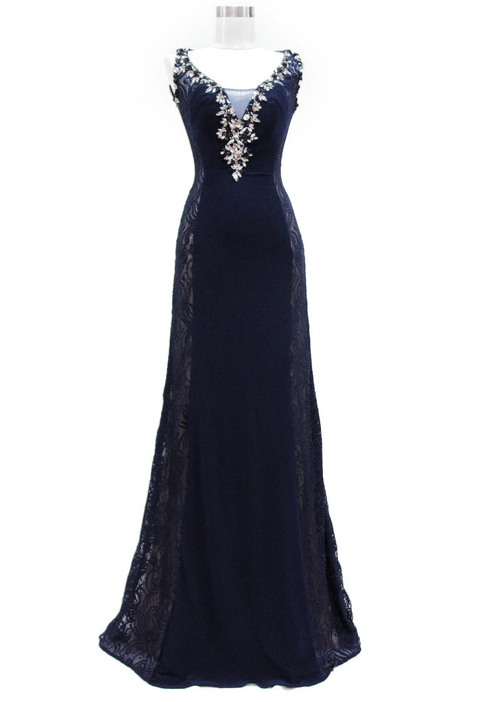 Prom & Evenning Lace Jersey Beaded Dresses
