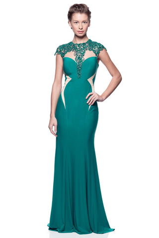 Prom & Evening Lace Jersey Beaded Dresses