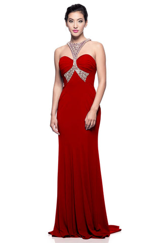 Prom & Evenning Lace Jersey Beaded Dresses
