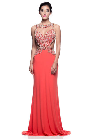 Prom & Evenning Lace Jersey Beaded Dresses