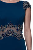 Mother Of The Bride Lace satin chiffon Long Gown Dress.