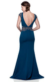 Mother Of The Bride Lace satin chiffon Long Gown Dress.