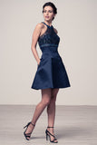 Lace short prom homecoming cocktail dress