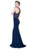 Prom & Evenning Lace Jersey Beaded Dresses