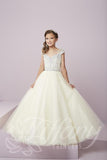 Beautiful Pangent, flower girl long dress by Tyffany Princess