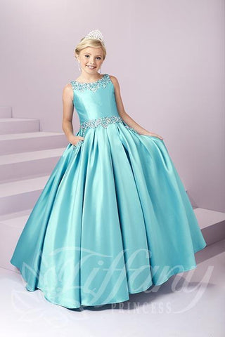 Beautiful Pangent, flower girl long dress by Tyffany Princess