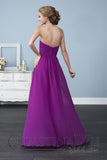 Chiffon lace long bridesmaid dress.