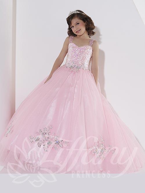 Beautiful Pageant, Flower Girl,  ball gown dress by Tiffany Princess