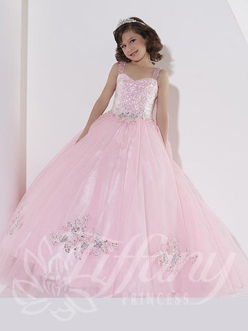 Beautiful Pageant, Flower Girl,  ball gown dress by Tiffany Princess