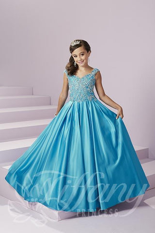 Beautiful Pageant, Flower Girl,  ball gown dress by Tiffany Princess