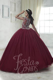 2017 Beautiful quinceañera, sweet 16, engagement ball gown dress by designer House of Wu