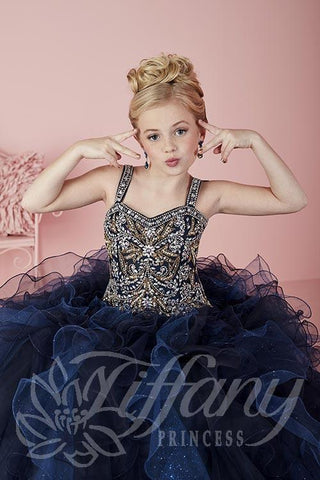 Beautiful Pangent, flower girl long dress by Tyffany Princess